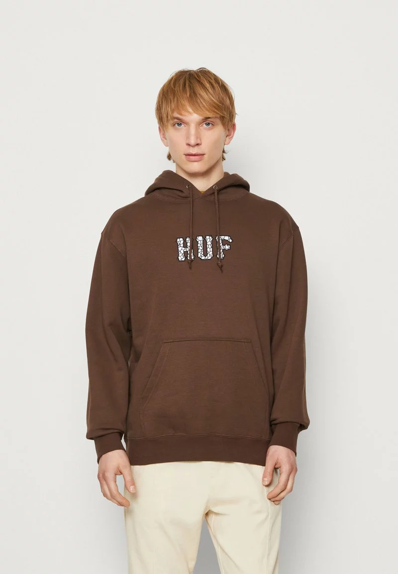 HUF QUAKE CONDITIONS HOODIE - Sweatshirt - Chocolate 1 HUF QUAKE CONDITIONS HOODIE - Sweatshirt - Chocolate