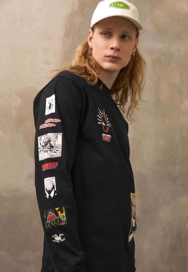 HUF SPIDEY SENSE TEE - Langarmshirt - Black 1 HUF SPIDEY SENSE TEE - Langarmshirt - Black