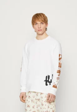HUF OUTER LIMITS TEE UNISEX - Langarmshirt - White