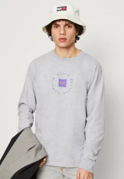 HUF REBUILD TEE UNISEX - Langarmshirt - Heather Grey -Huf Geschäft 520131f0d6d444959c6db455b0ae4ef2