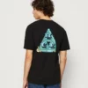 HUF PAID IN FULL TEE UNISEX - T-Shirt Print - Black