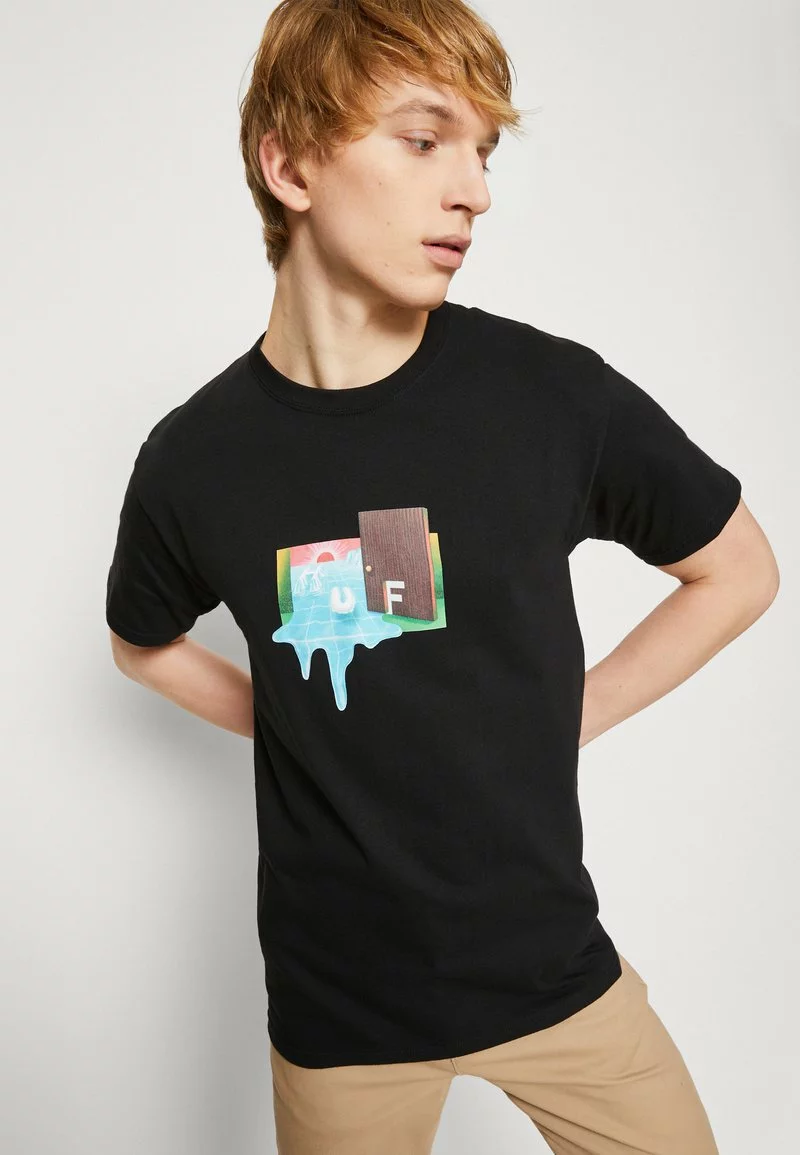 HUF DOOR OF PERCEPTION TEE - T-Shirt Print - Black 4 HUF DOOR OF PERCEPTION TEE - T-Shirt Print - Black – Bild 4