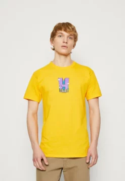 HUF CITY TEE - T-Shirt Print - Gold