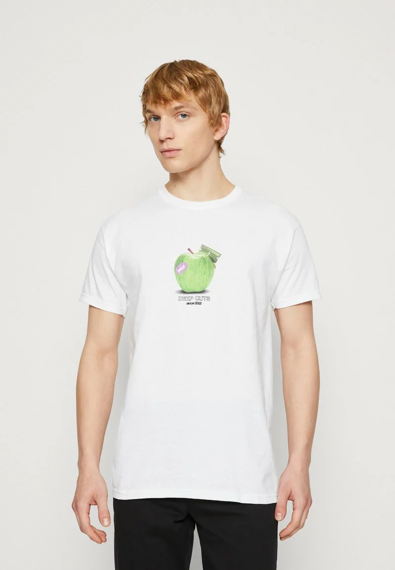 HUF DEEP CUTS TEE - T-Shirt Print - White 1 HUF DEEP CUTS TEE - T-Shirt Print - White
