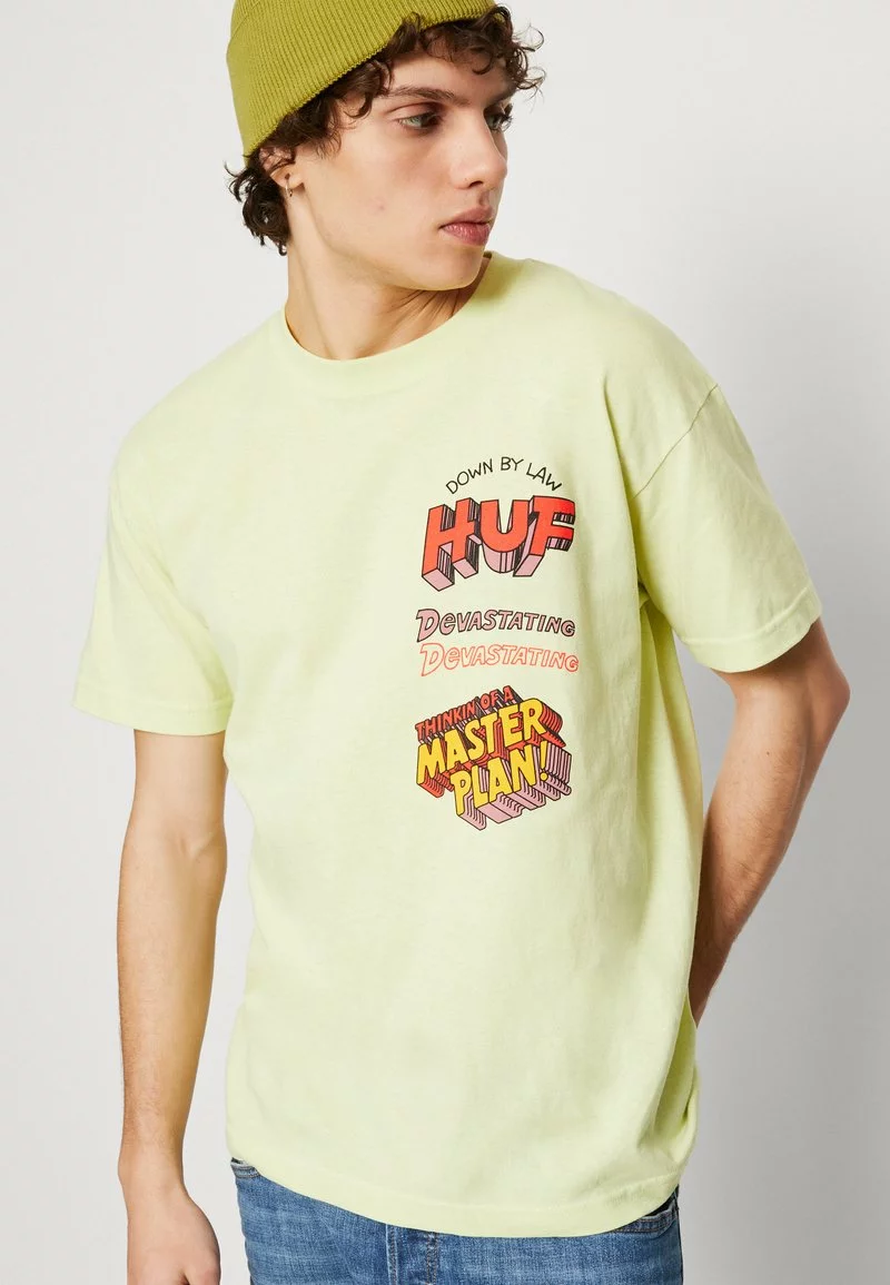 HUF MASTER PLAN TEE UNISEX - T-Shirt Print - Lime 4 HUF MASTER PLAN TEE UNISEX - T-Shirt Print - Lime – Bild 4