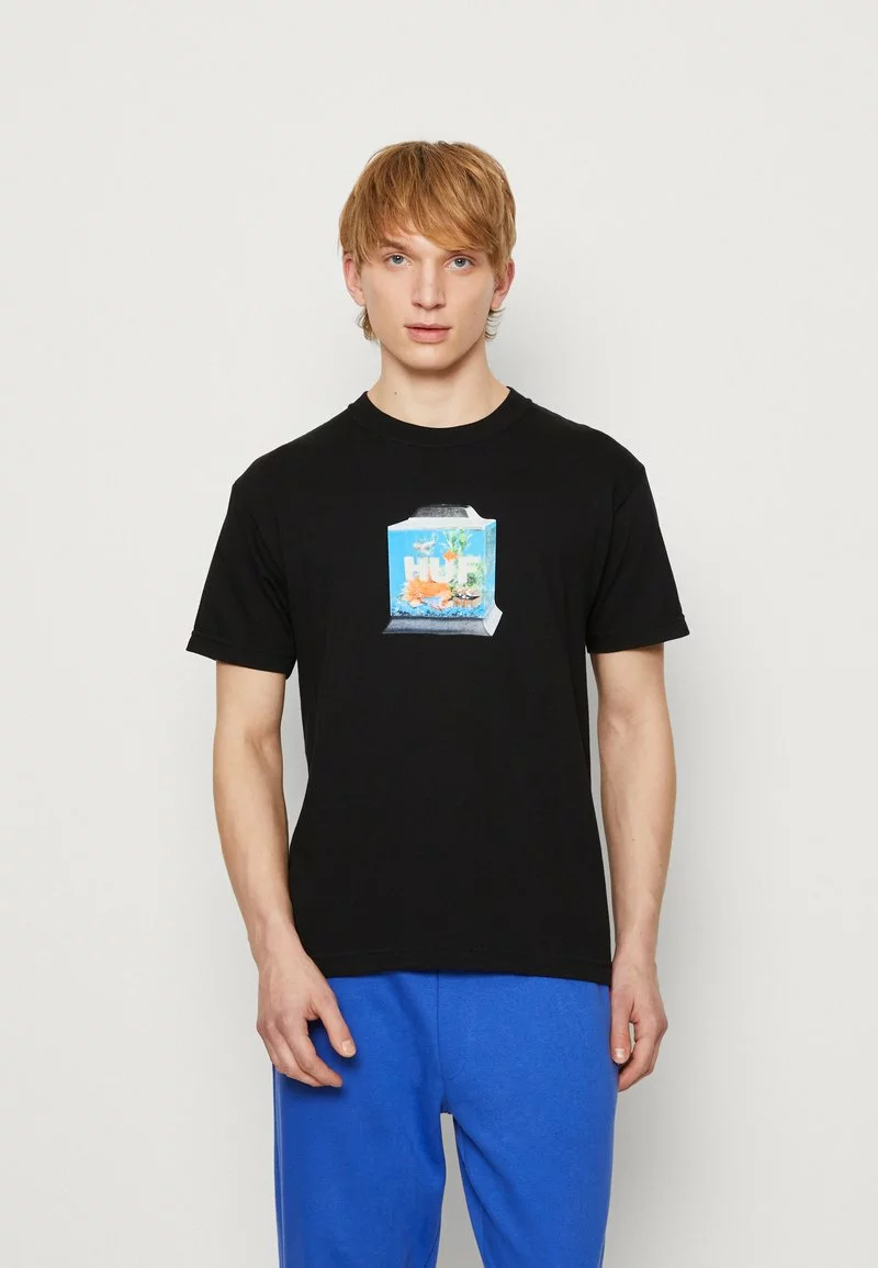 HUF FISHTANKIN TEE UNISEX - T-Shirt Print - Black 1 HUF FISHTANKIN TEE UNISEX - T-Shirt Print - Black