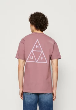 HUF SET TEE UNISEX - T-Shirt Print - Mauve
