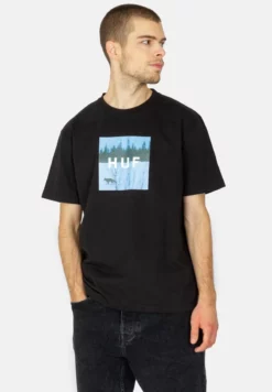 HUF REYNARD - T-Shirt Print - Black