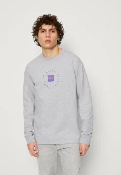 HUF REBUILD TEE UNISEX - Langarmshirt - Heather Grey