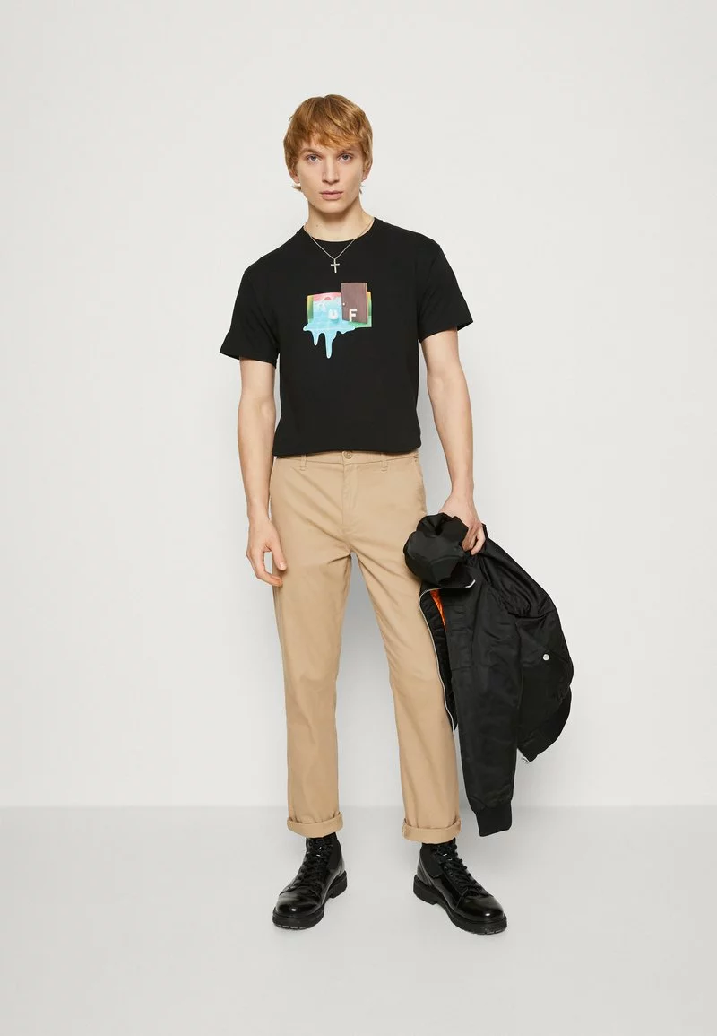 HUF DOOR OF PERCEPTION TEE - T-Shirt Print - Black 2 HUF DOOR OF PERCEPTION TEE - T-Shirt Print - Black – Bild 2