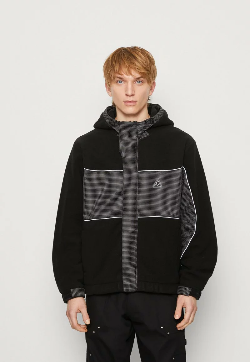 HUF NAULS POLAR JACKET - Fleecejacke - Black 1 HUF NAULS POLAR JACKET - Fleecejacke - Black