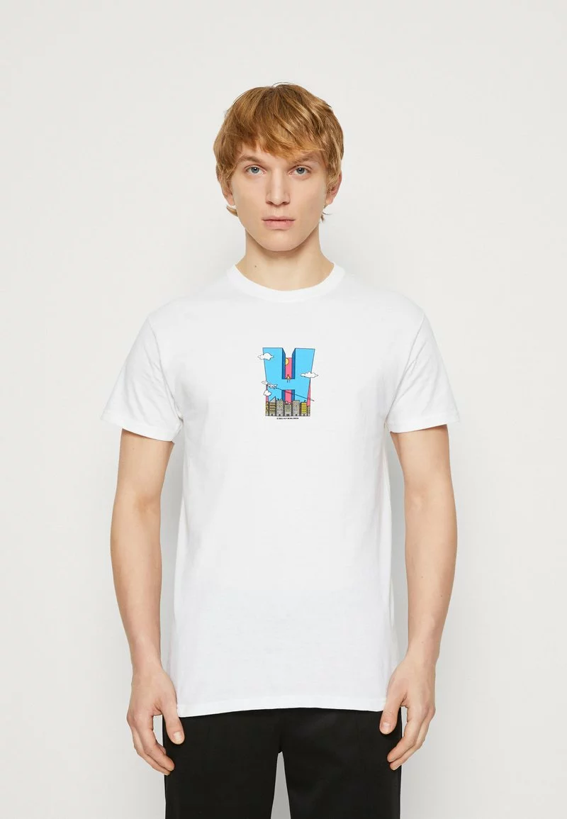 HUF CITY TEE - T-Shirt Print - White 1 HUF CITY TEE - T-Shirt Print - White