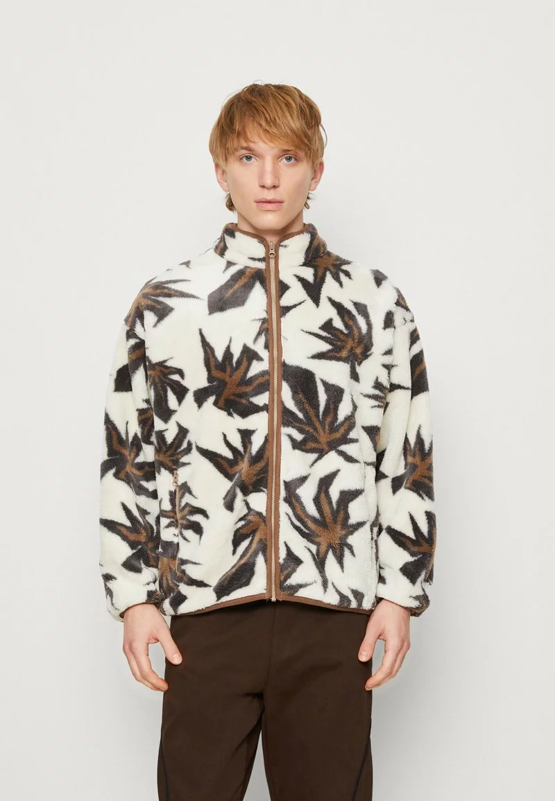 HUF LOWELL ZIP - Fleecejacke - Natural 1 HUF LOWELL ZIP - Fleecejacke - Natural
