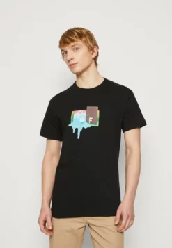 HUF DOOR OF PERCEPTION TEE - T-Shirt Print - Black