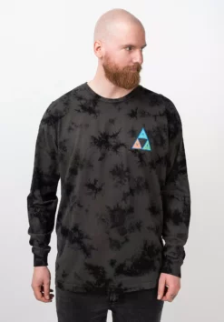 Huf Geschäft -Huf Geschäft huf longsleeves acid skull tt black rueckenansicht 0383659