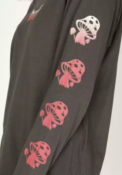 HUF Feels Relax -Huf Geschäft huf longsleeves feels relax gunmetal closeup2 0384460