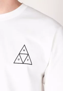 HUF Triple Triangle 5 HUF Triple Triangle -Huf Geschäft huf longsleeves triple triangle white closeup1 0382746