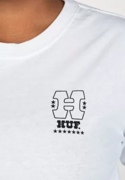 HUF Wheelie -Huf Geschäft huf longsleeves wheelie white closeup1 0384303