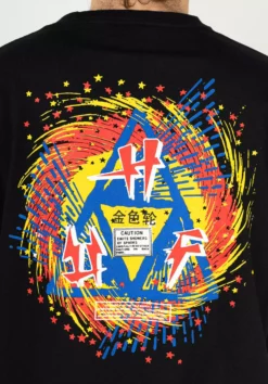 HUF Flashing Wheel 7 HUF Flashing Wheel -Huf Geschäft huf t shirts flashing wheel black closeup2 0324480