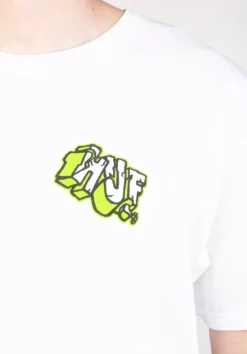 HUF Quake Triple Triangle -Huf Geschäft huf t shirts quake triple triangle white closeup1 0325432