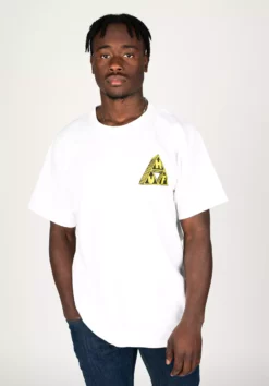 Huf Geschäft -Huf Geschäft huf t shirts saturday morning tt white rueckenansicht 0325665