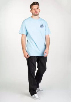 HUF Storm Triple Triangle -Huf Geschäft huf t shirts storm triple triangle lightblue closeup2 0325434