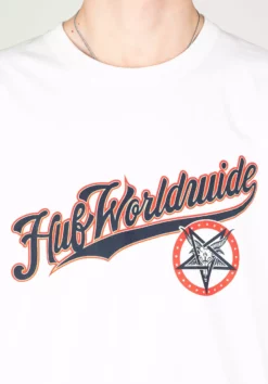 HUF X Thrasher Portola -Huf Geschäft huf t shirts x thrasher portola white closeup1 0326564